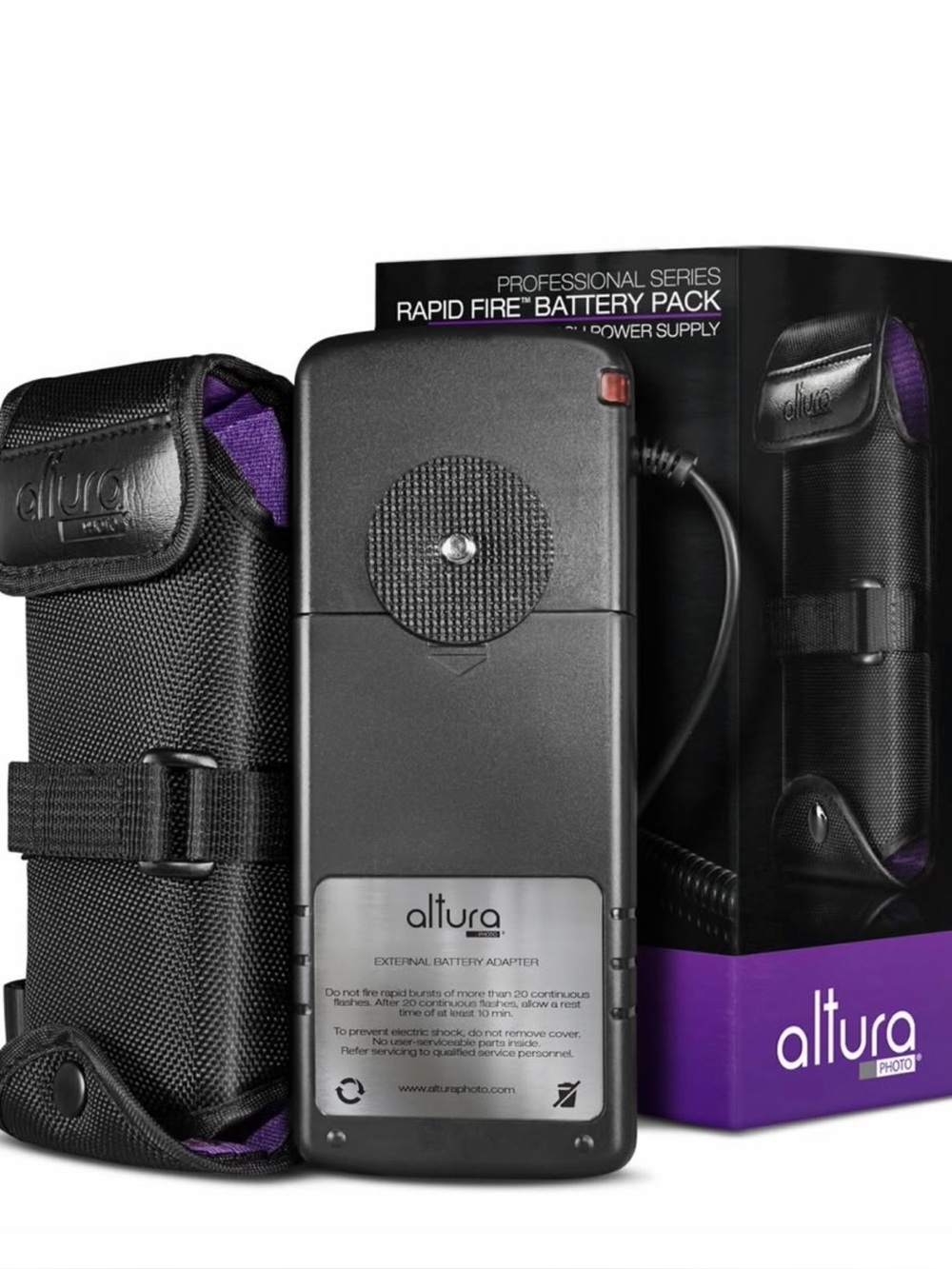 NEW Altura Rapid Fire External Battery pack for Canon